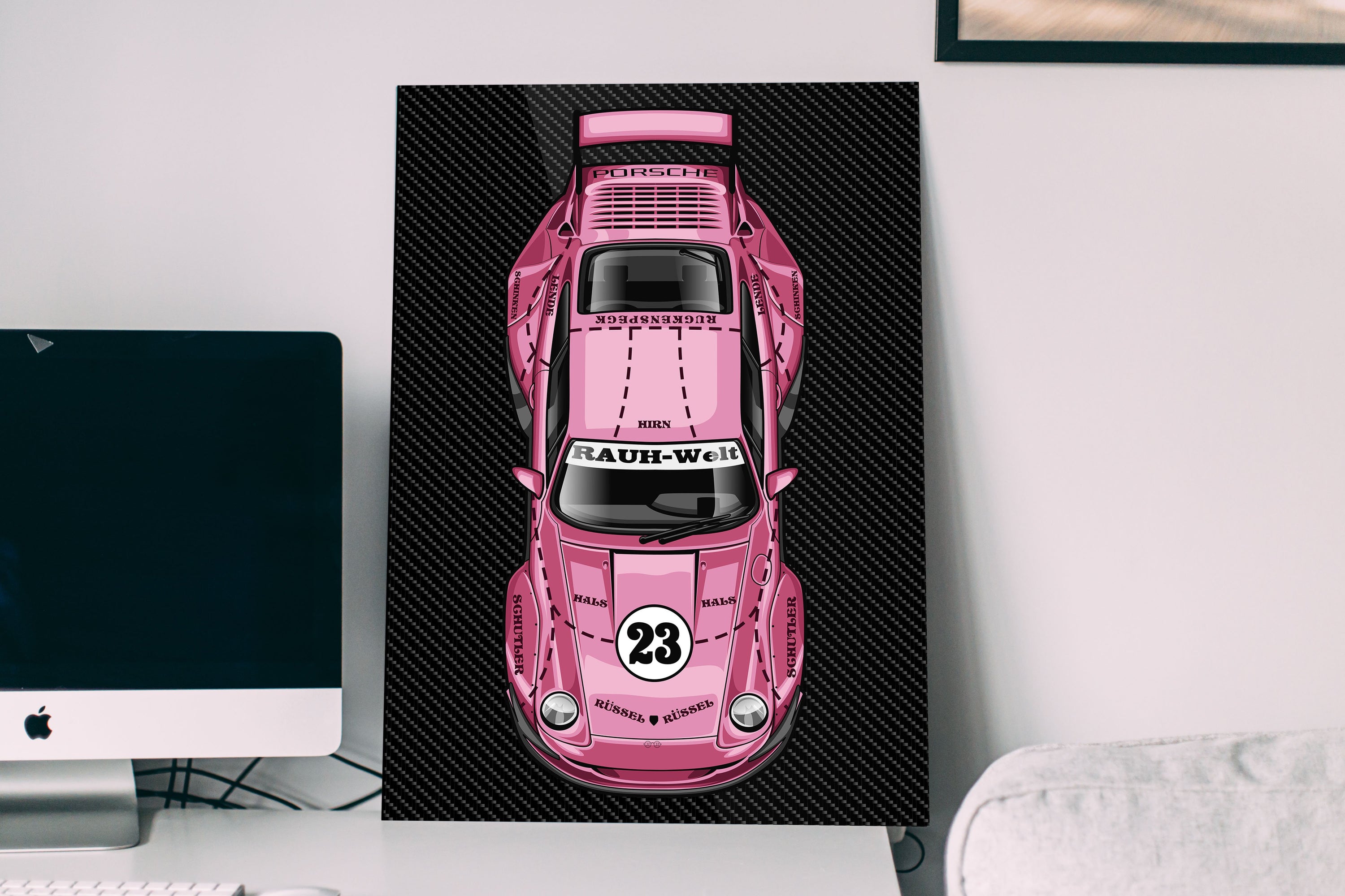 RWB 993 Pink Pig Sopranos Livery Series 1 – Carbon Poster